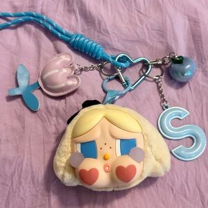 Cry Baby Plush Keychain with Charms